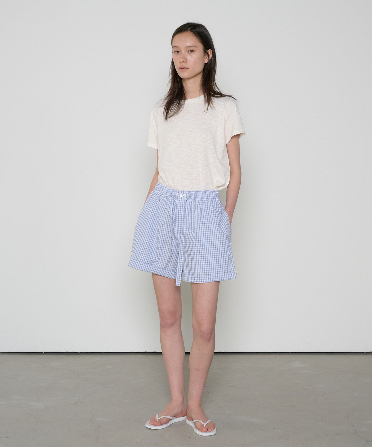 정감 스튜디오(JEONGGAM STUDIOS) Check Half Pants_2 Color