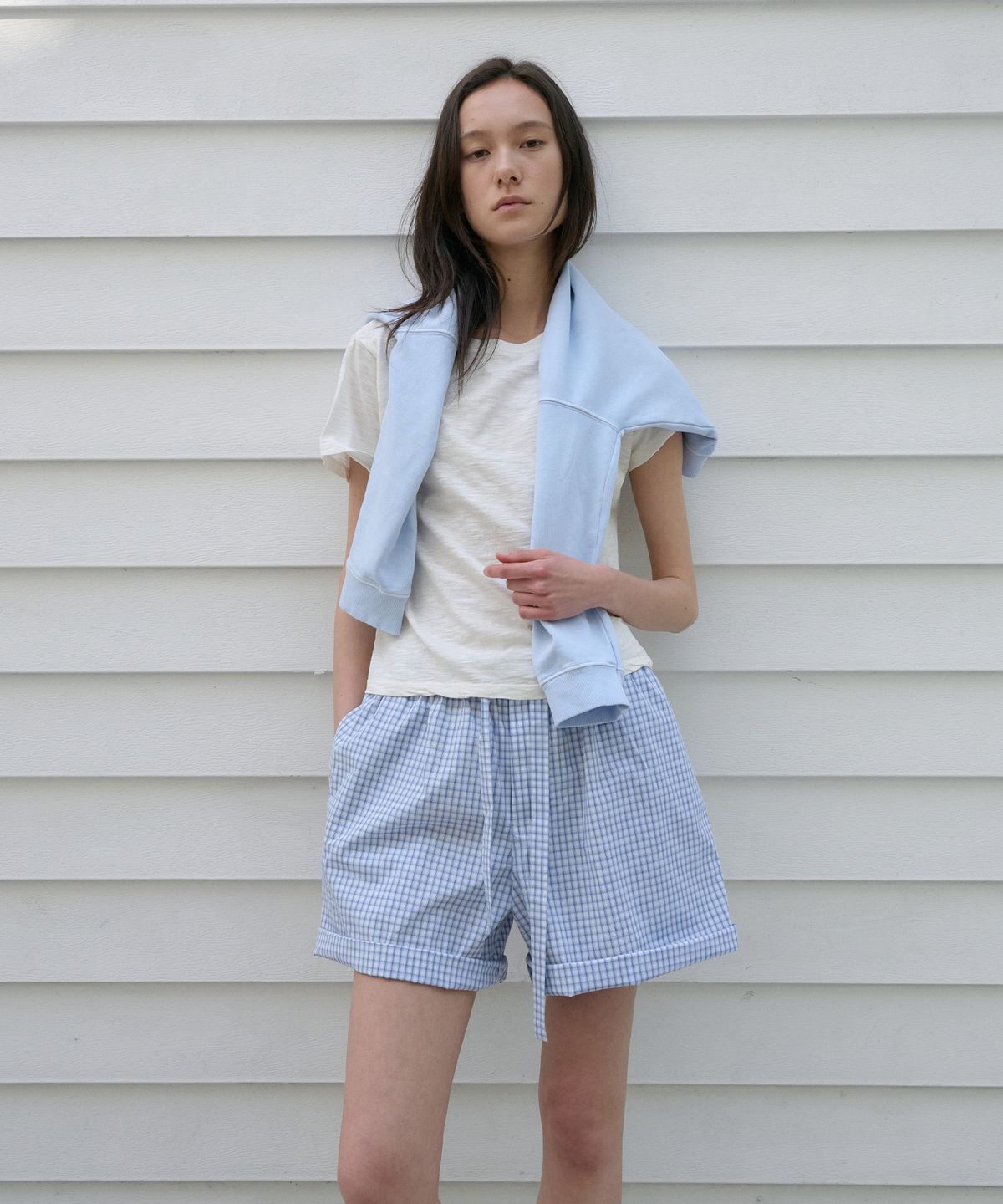 정감 스튜디오(JEONGGAM STUDIOS) Check Half Pants_2 Color