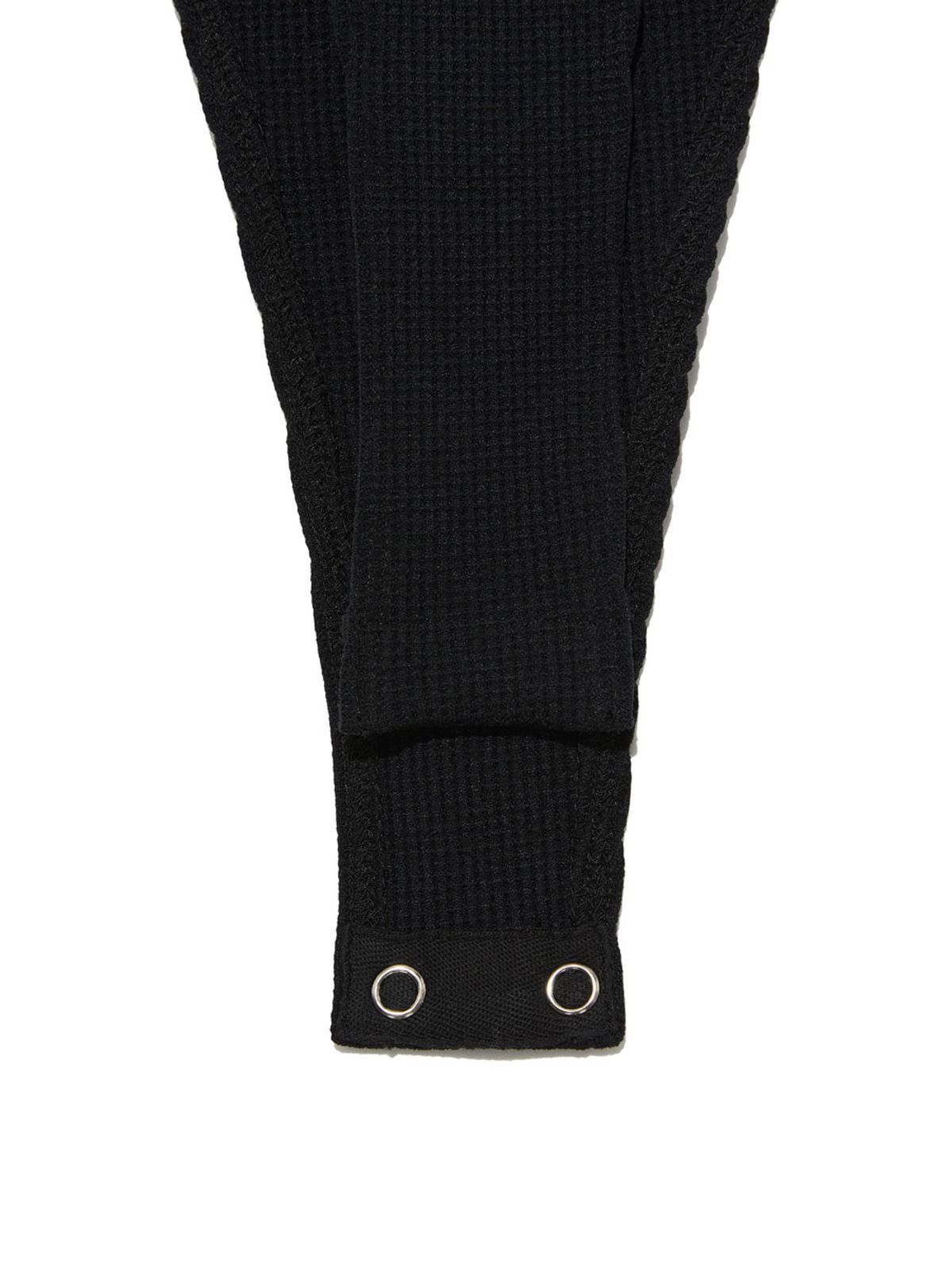 글로니(GLOWNY) G SCOOP NECK WAFFLE BODYSUIT (BLACK)