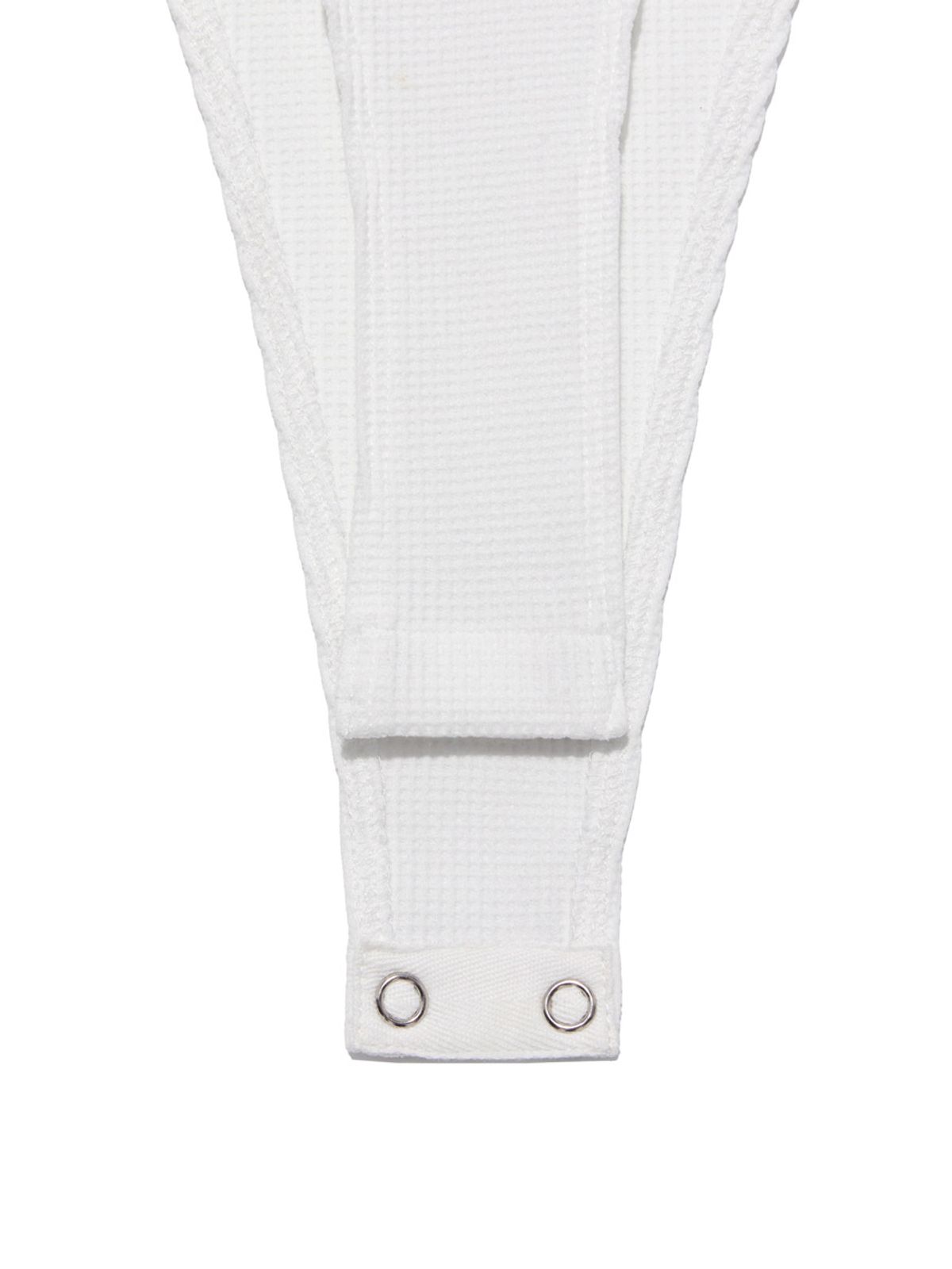 글로니(GLOWNY) G SCOOP NECK WAFFLE BODYSUIT (WHITE)