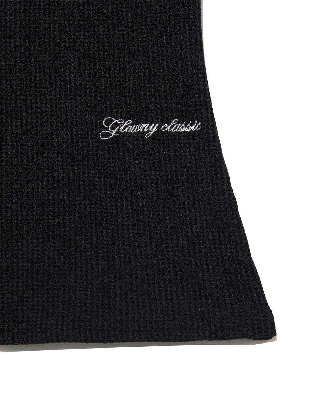 글로니(GLOWNY) ROCKY WAFFLE SLEEVELESS TOP 2.0 (BLACK)
