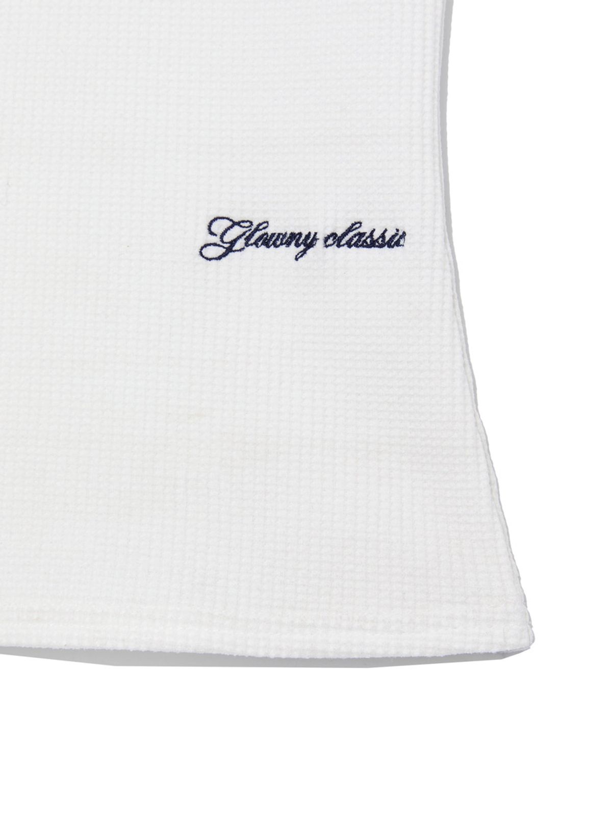 글로니(GLOWNY) ROCKY WAFFLE SLEEVELESS TOP 2.0 (WHITE)