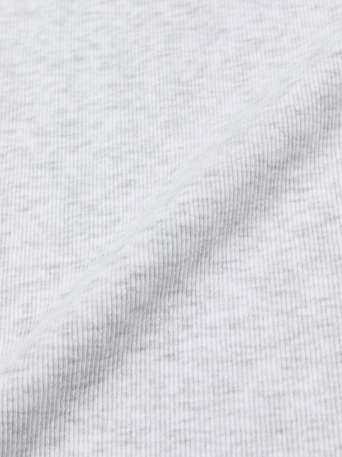 글로니(GLOWNY) G CLASSIC V-NECK RIB LONG SLEEVE (MELANGE GRAY)