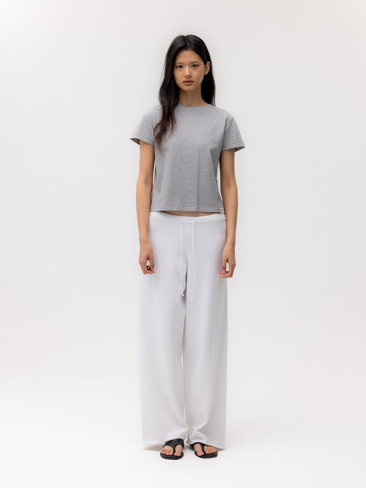 글로니(GLOWNY) G CLASSIC TEE (MELANGE GRAY)
