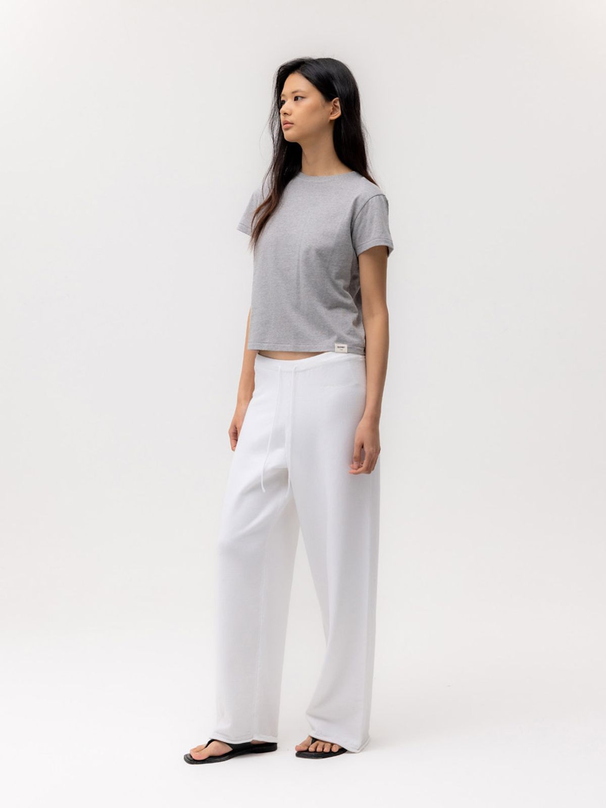 글로니(GLOWNY) G CLASSIC TEE (MELANGE GRAY)