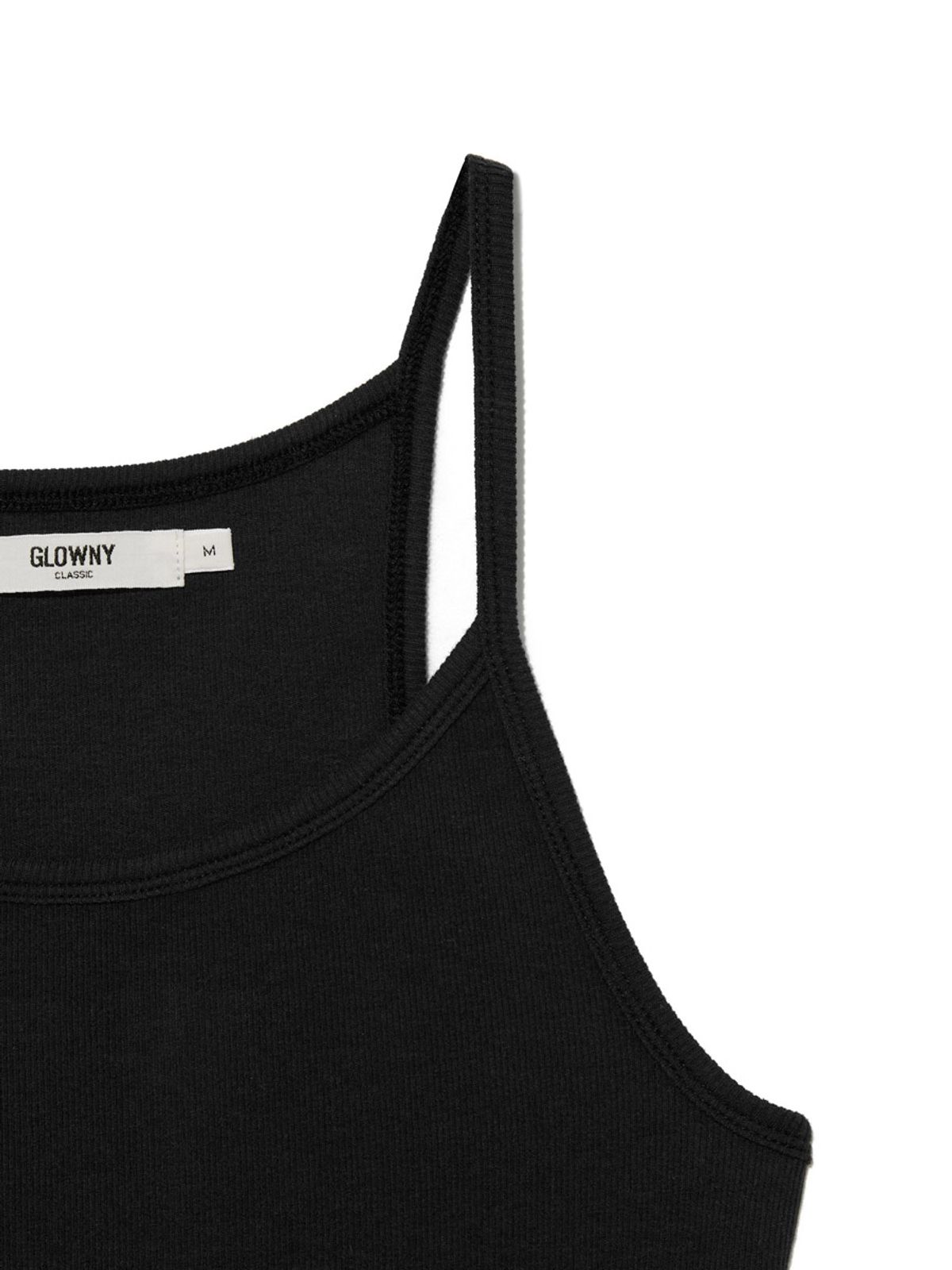 글로니(GLOWNY) G FINE STRAP CAMISOLE (BLACK)