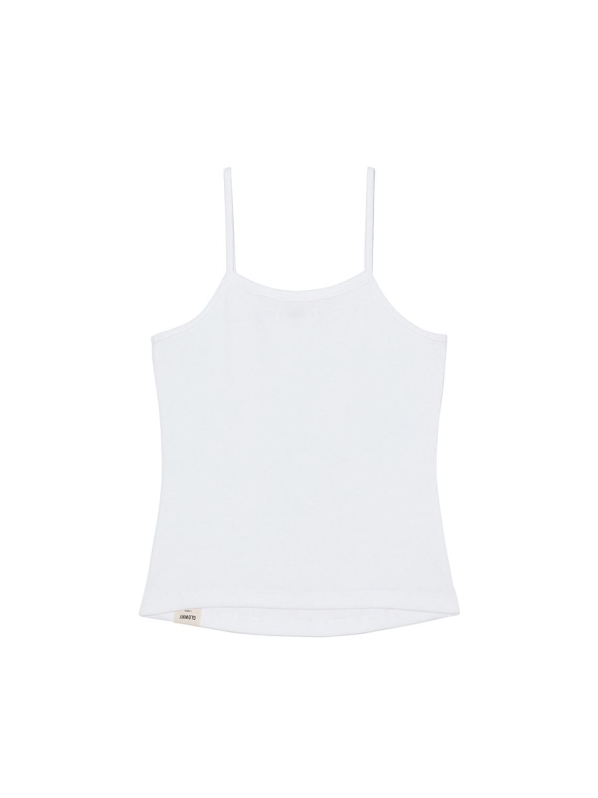 글로니(GLOWNY) G FINE RIB CAMISOLE (WHITE)
