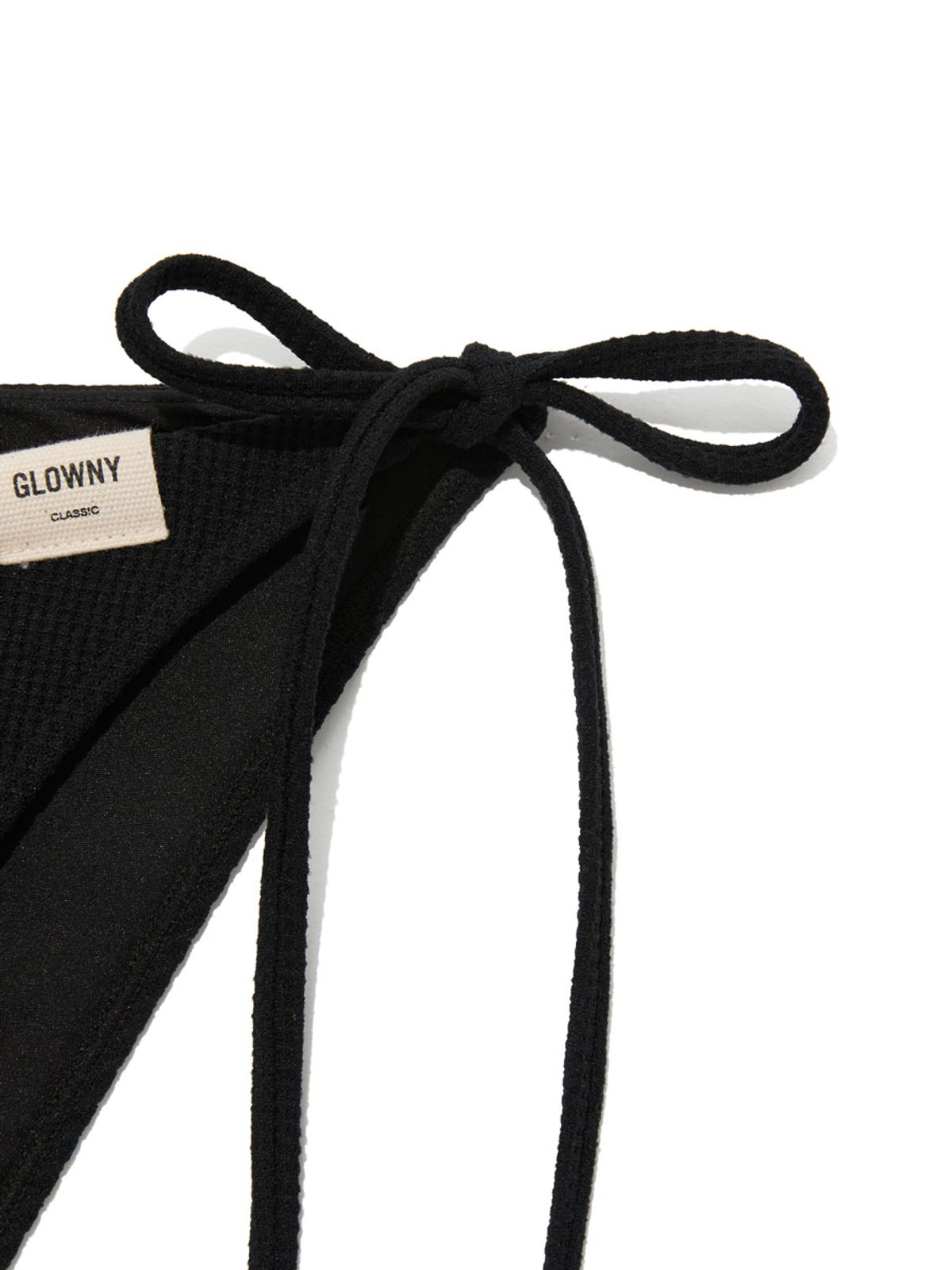 글로니(GLOWNY) G WAFFLE BIKINI BOTTOM (BLACK)