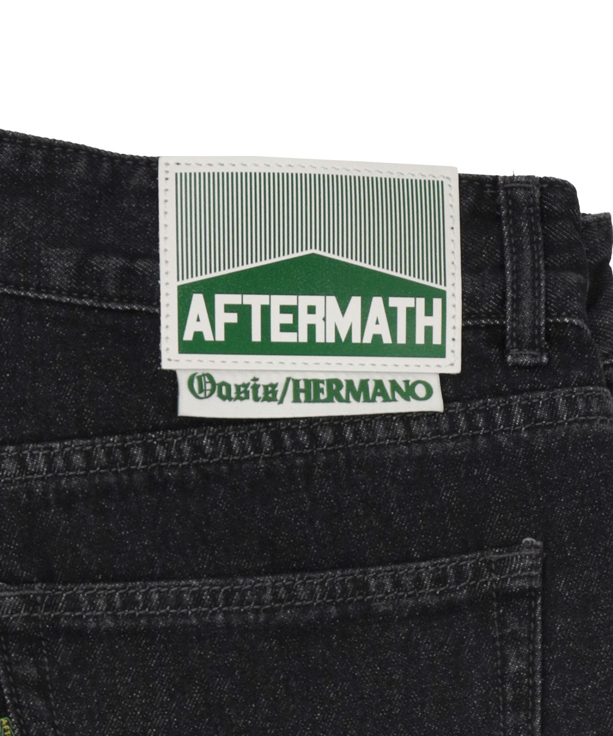 애프터매스(AFTERMATH) DENIM SHORTS BLACK