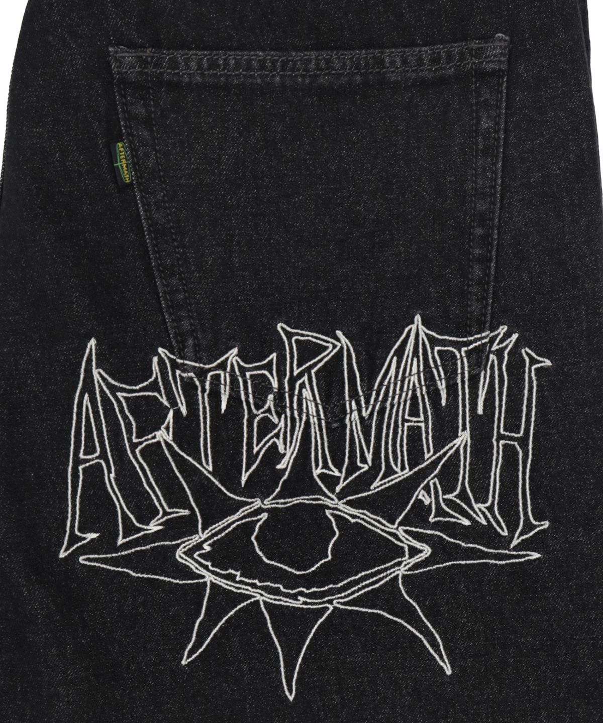 애프터매스(AFTERMATH) DENIM SHORTS BLACK