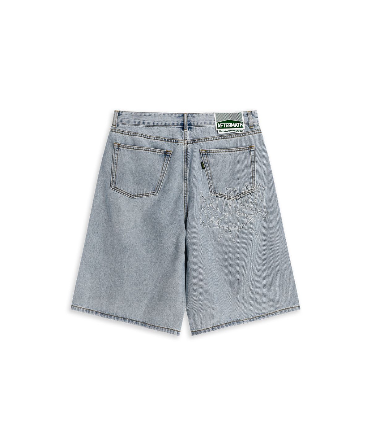 애프터매스(AFTERMATH) DENIM SHORTS LIGHT INDIGO