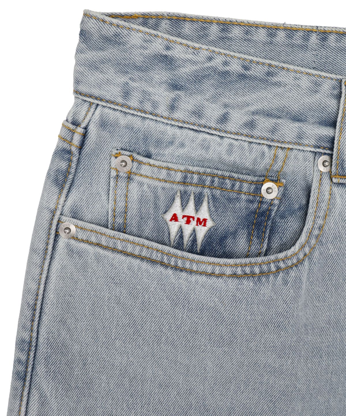 애프터매스(AFTERMATH) DENIM SHORTS LIGHT INDIGO