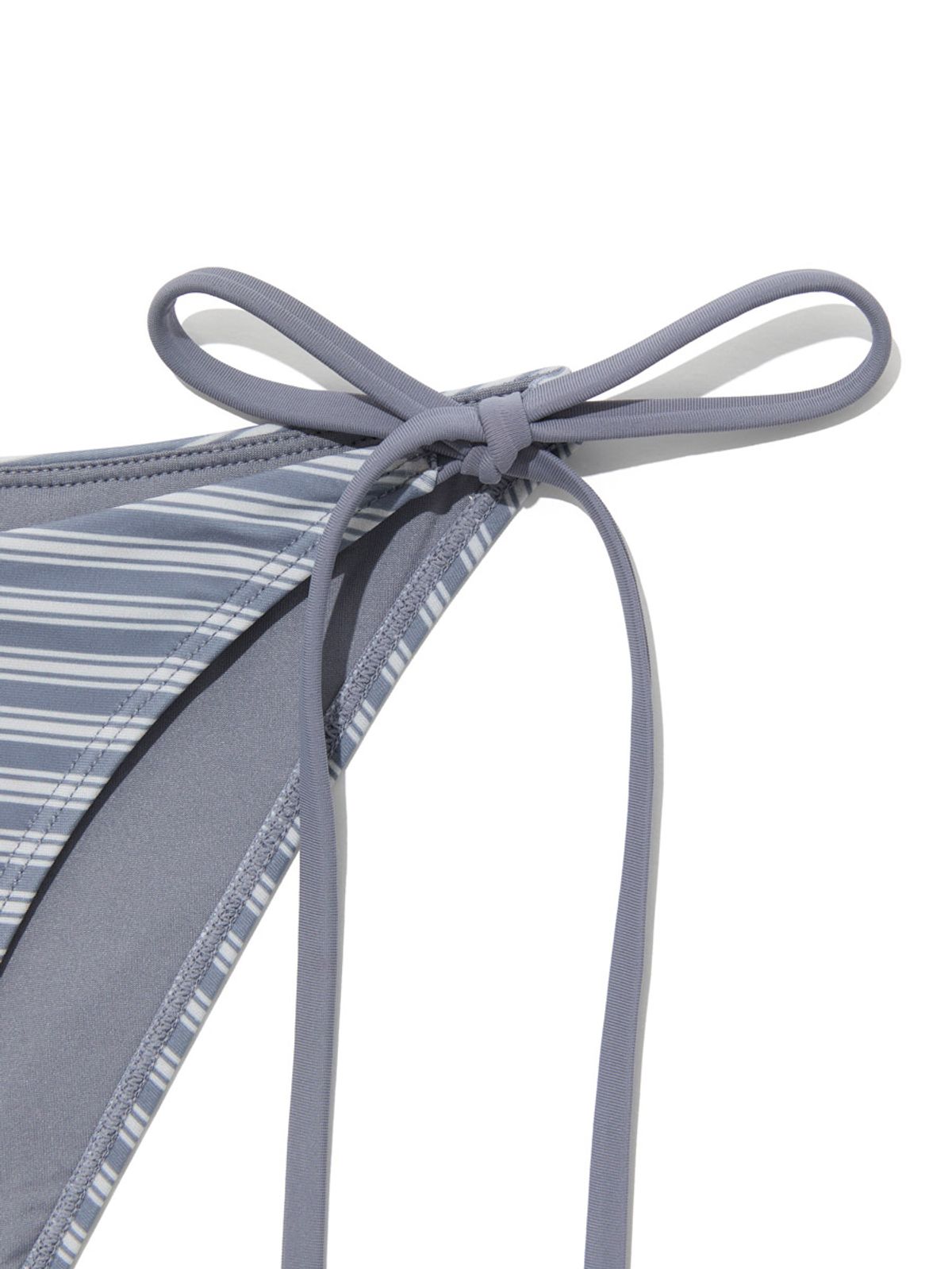 글로니(GLOWNY) G ENCORE STRIPE BIKINI BOTTOM (DUSTBLUE STRIPE)