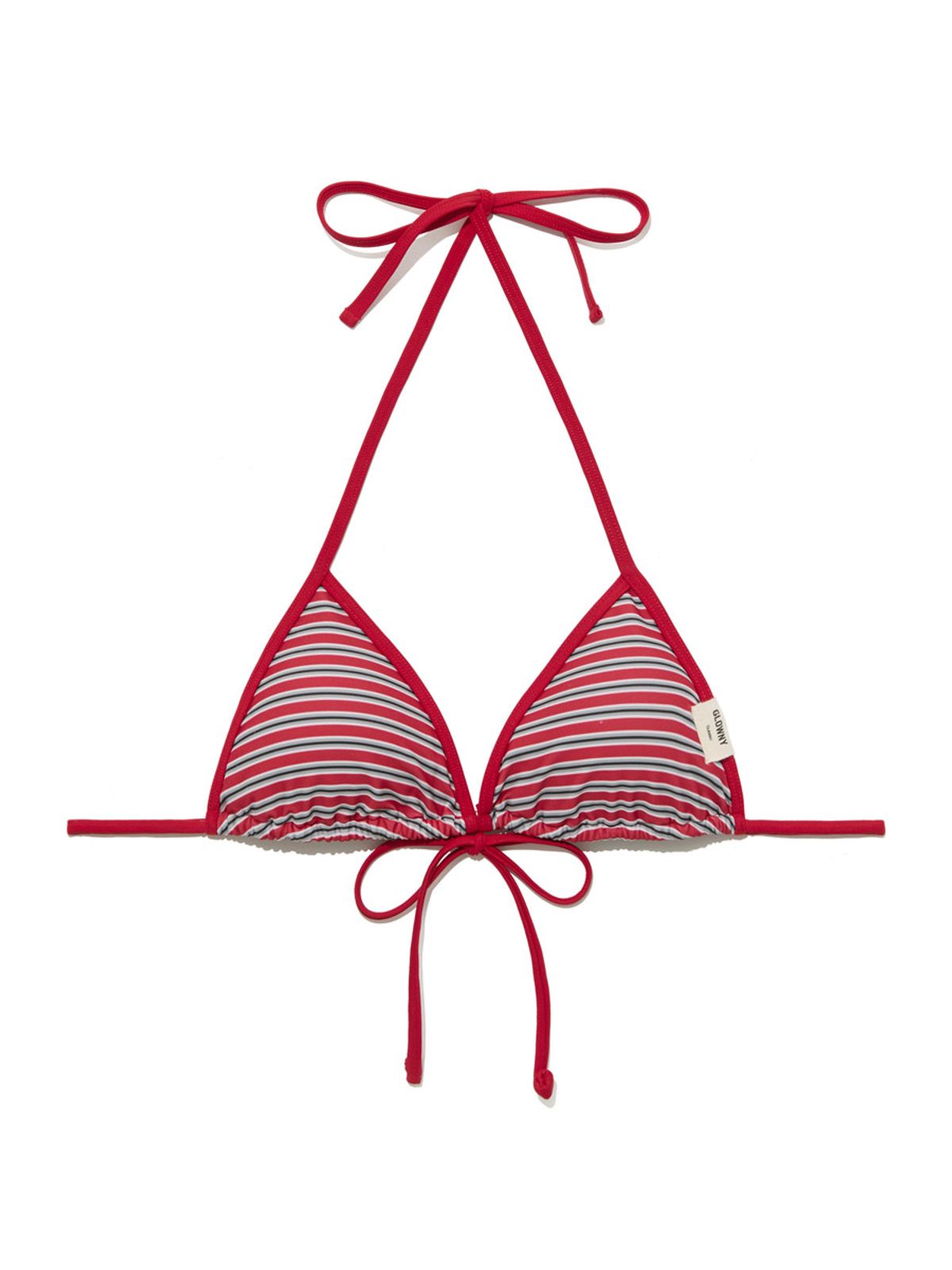 글로니(GLOWNY) G ENCORE STRIPE BIKINI TOP (RED STRIPE)