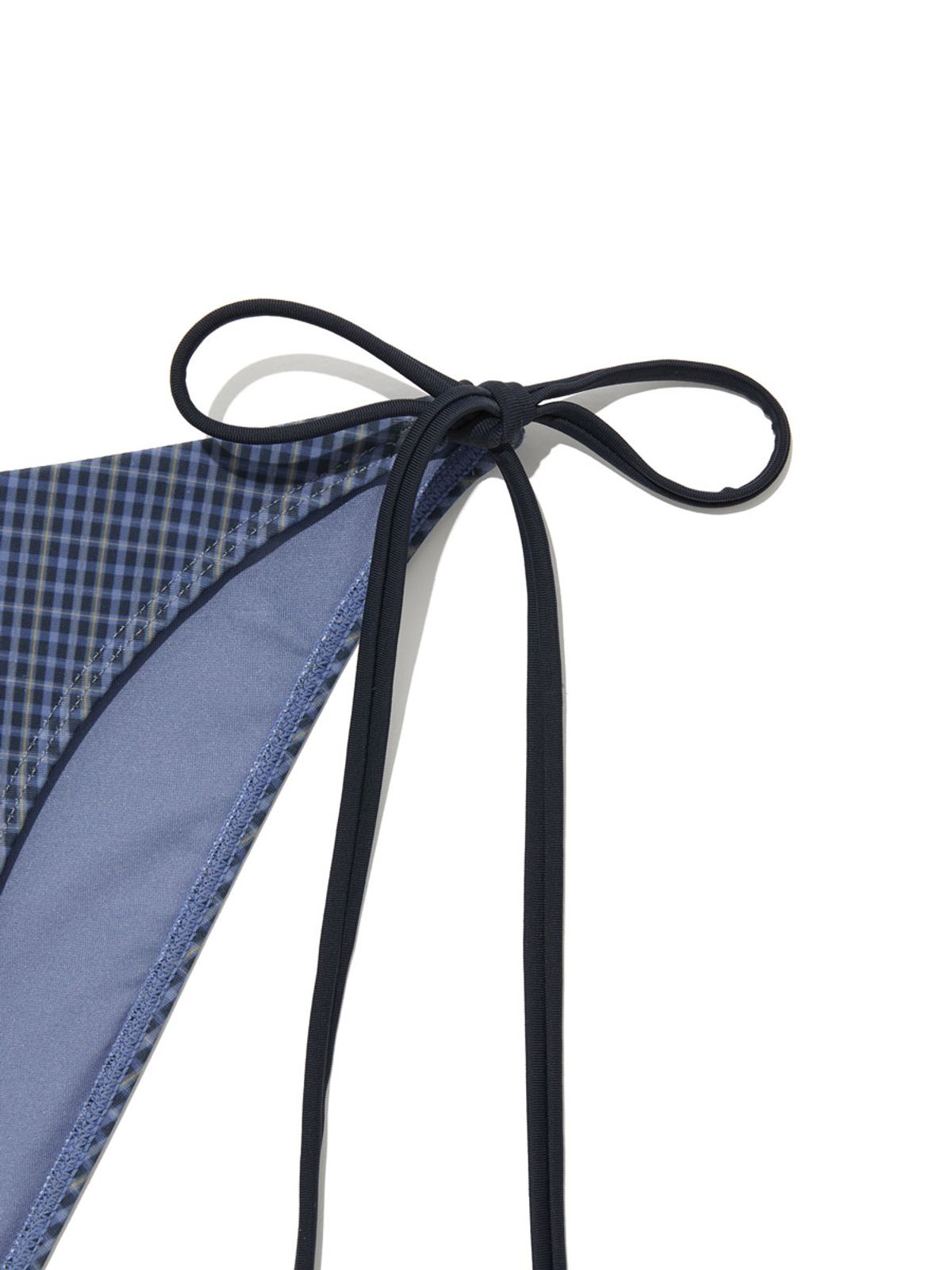 글로니(GLOWNY) G GINGHAM BIKINI BOTTOM (BLUE)