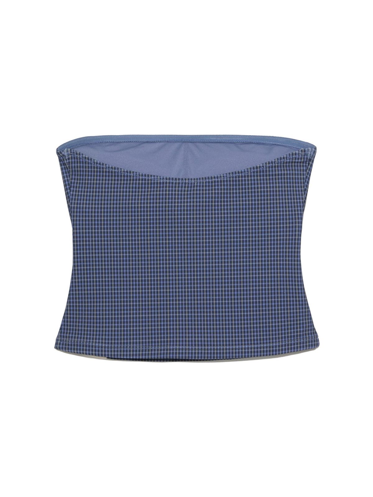 글로니(GLOWNY) G GINGHAM BANDEAU (BLUE)