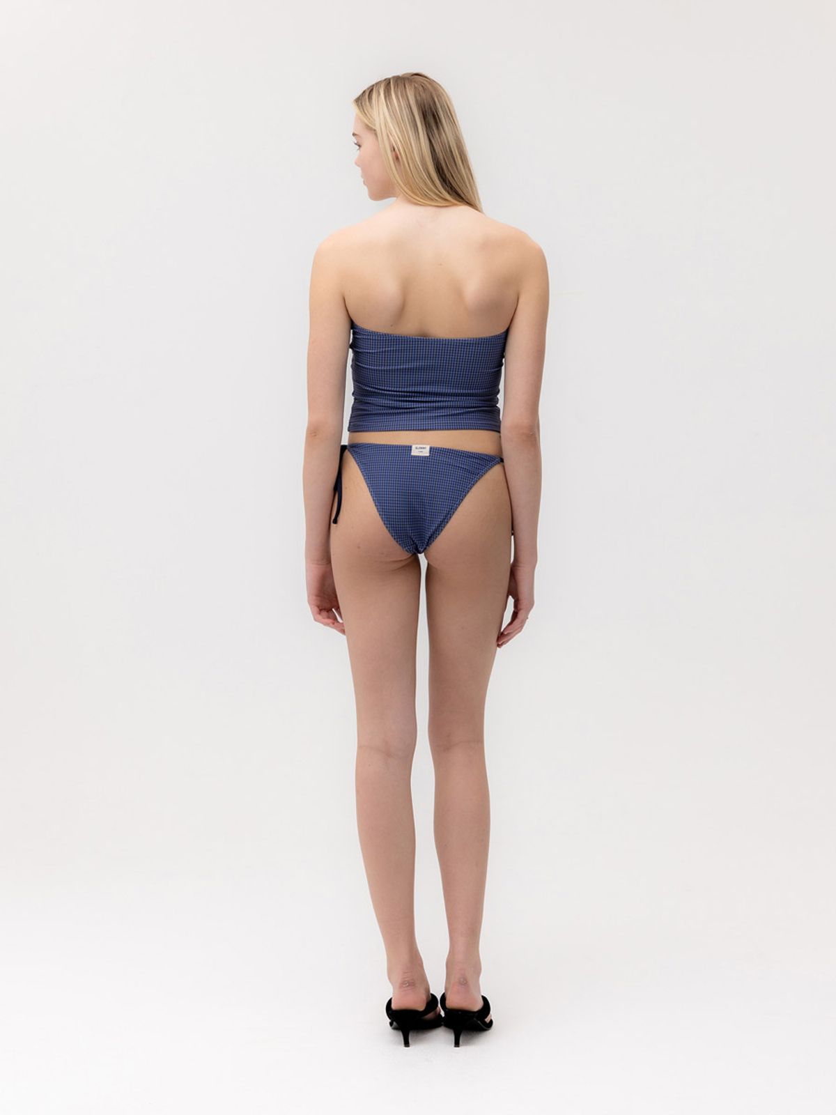 글로니(GLOWNY) G GINGHAM BANDEAU (BLUE)
