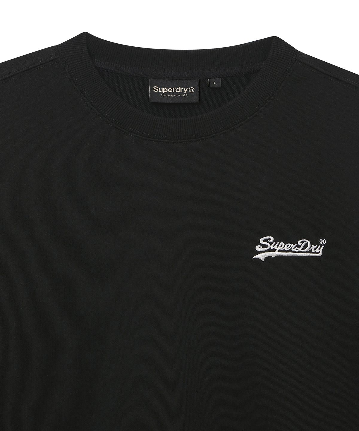 슈퍼드라이(SUPERDRY) 베이직 크루넥 블랙 SDUMRDQ03BLK