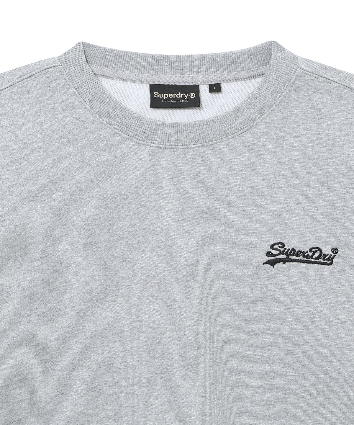 슈퍼드라이(SUPERDRY) 베이직 크루넥 라이트멜란지그레이 SDUMRDQ03LMG
