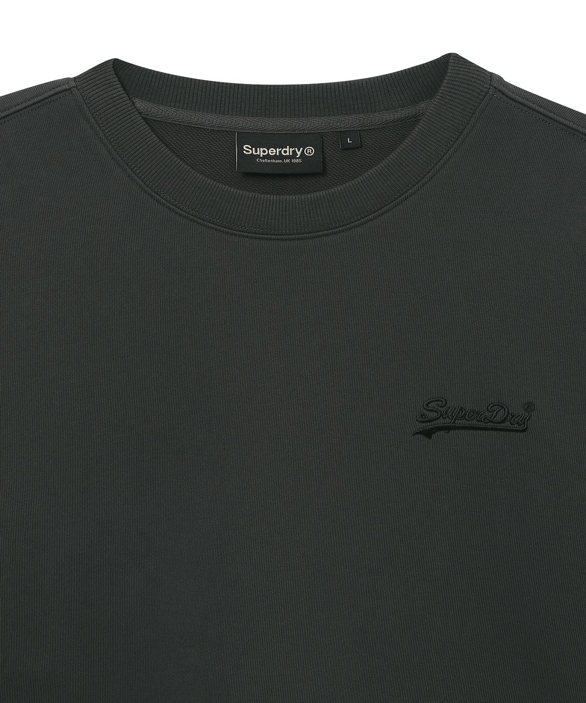 슈퍼드라이(SUPERDRY) 베이직 크루넥 차콜 SDUMRDQ03CHL