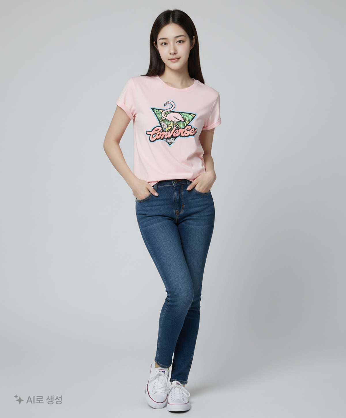 컨버스(CONVERSE) 반소매 티셔츠 XL