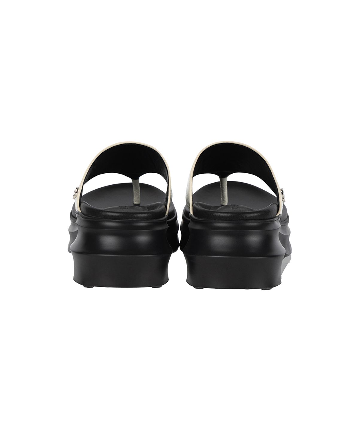 트리밍버드(TREEMINGBIRD) Flatform Minimal Flip Flops [ White ]