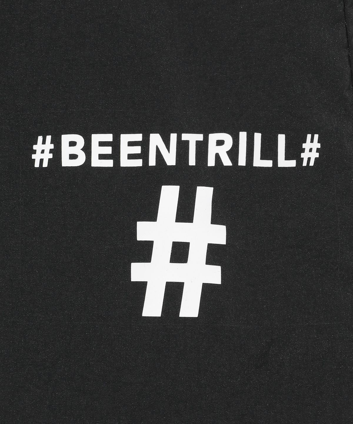 빈트릴(BEENTRILL) 에센셜 스몰 로고 우븐 스커트(블랙)