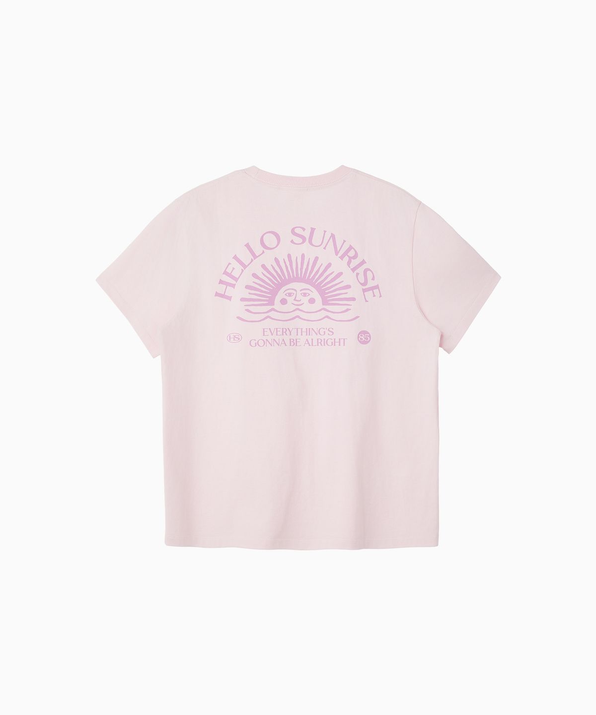 헬로 선라이즈(HELLO SUNRISE) HS OG Logo Tee_Light Pink