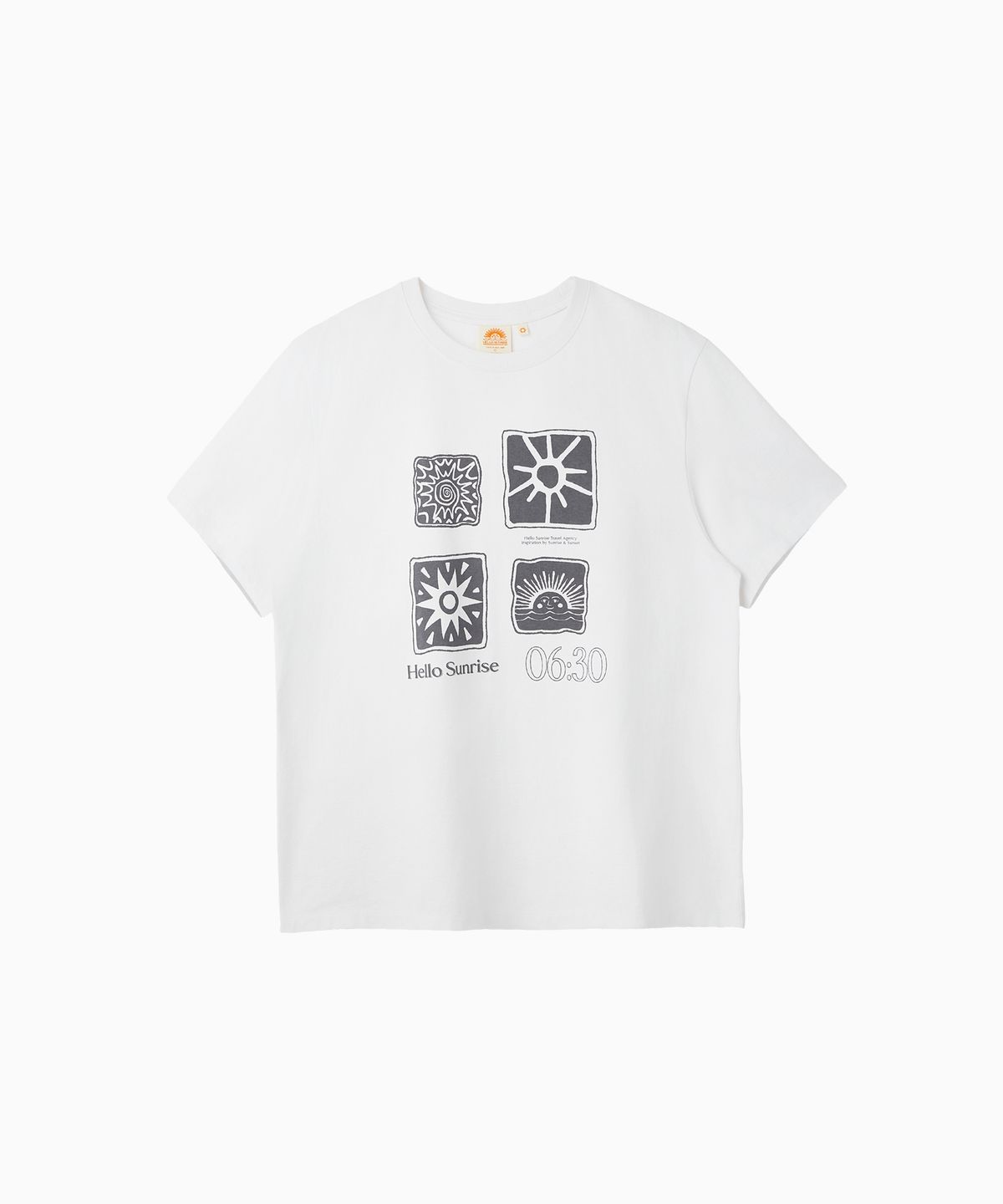 헬로 선라이즈(HELLO SUNRISE) Sun Stamp Tee_White