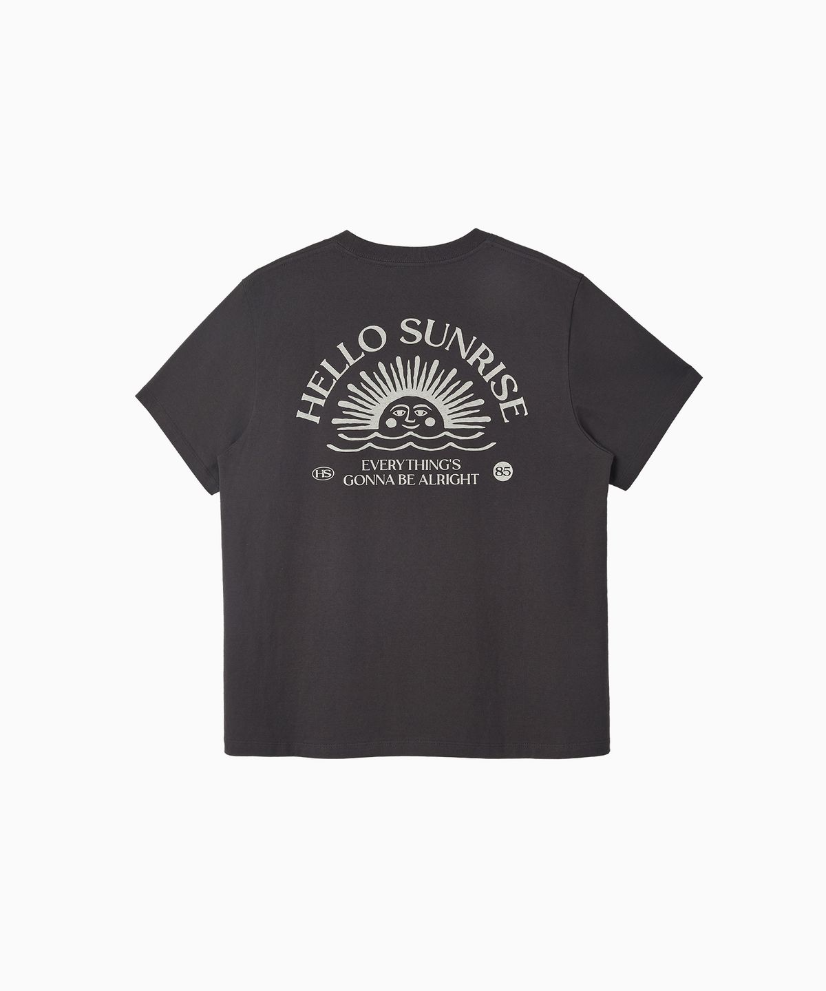 헬로 선라이즈(HELLO SUNRISE) HS OG Logo Tee_Charcoal