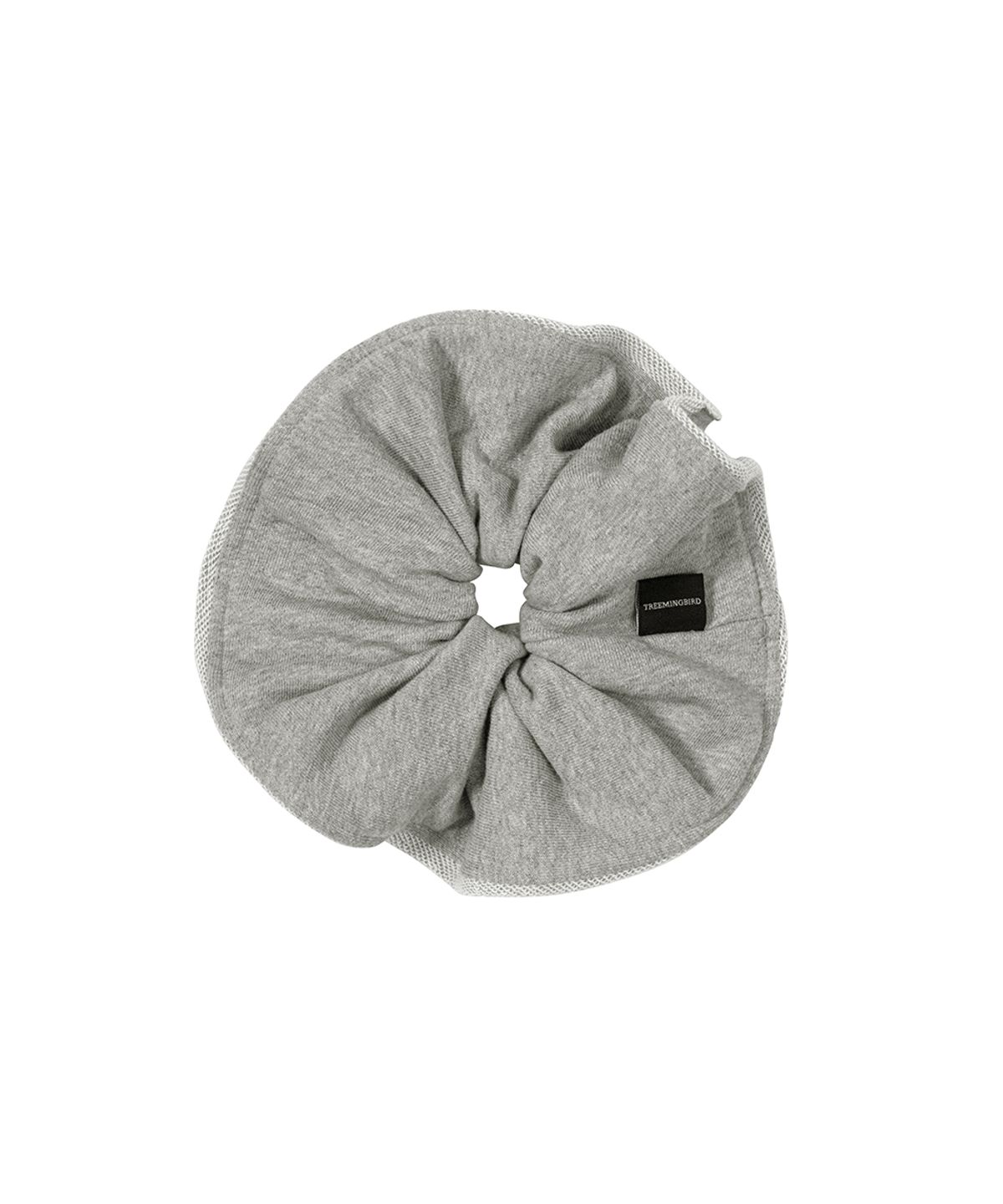 트리밍버드(TREEMINGBIRD) Maxi Frayed Scrunchie [ Melange Gray ]