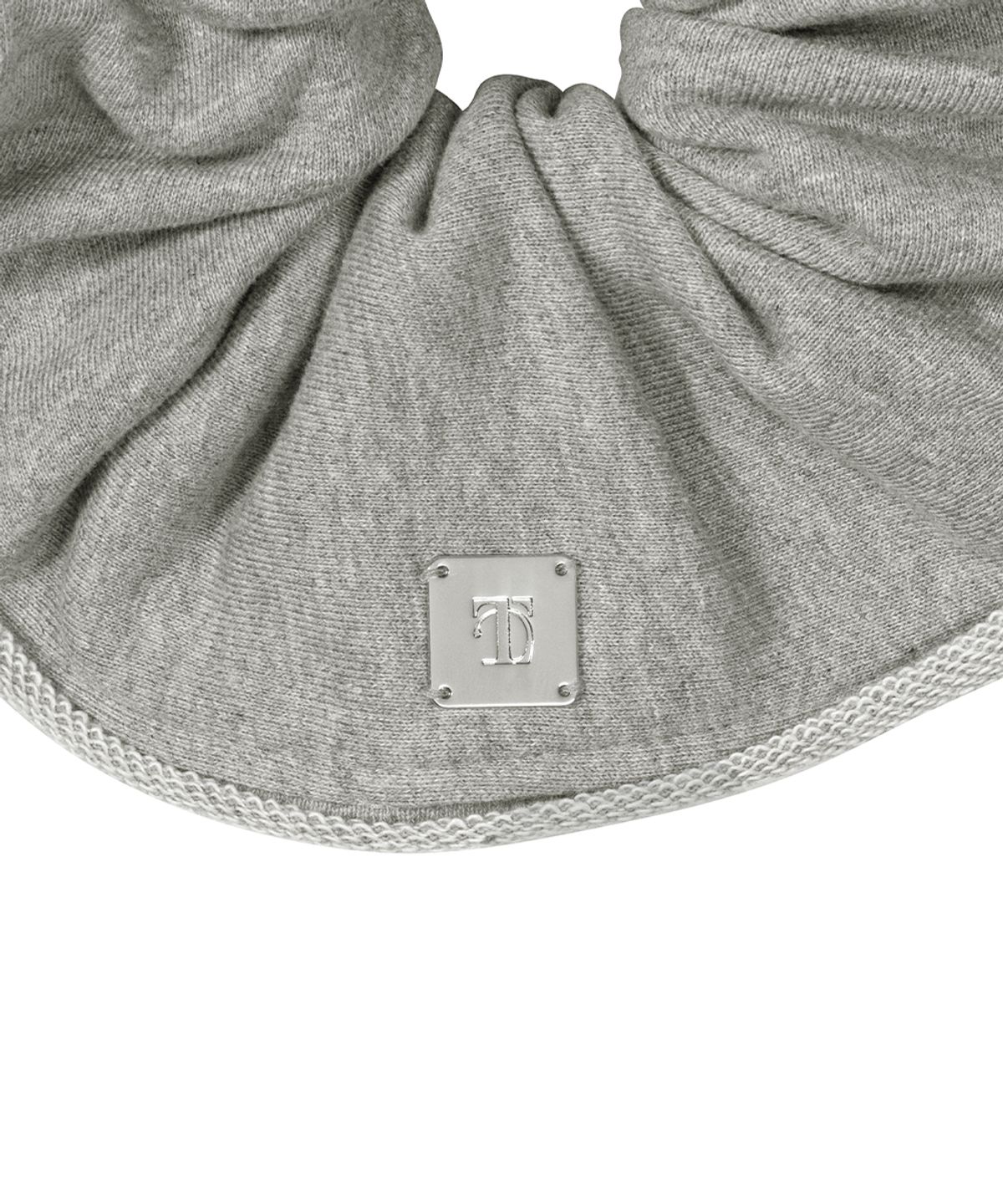 트리밍버드(TREEMINGBIRD) Maxi Frayed Scrunchie [ Melange Gray ]