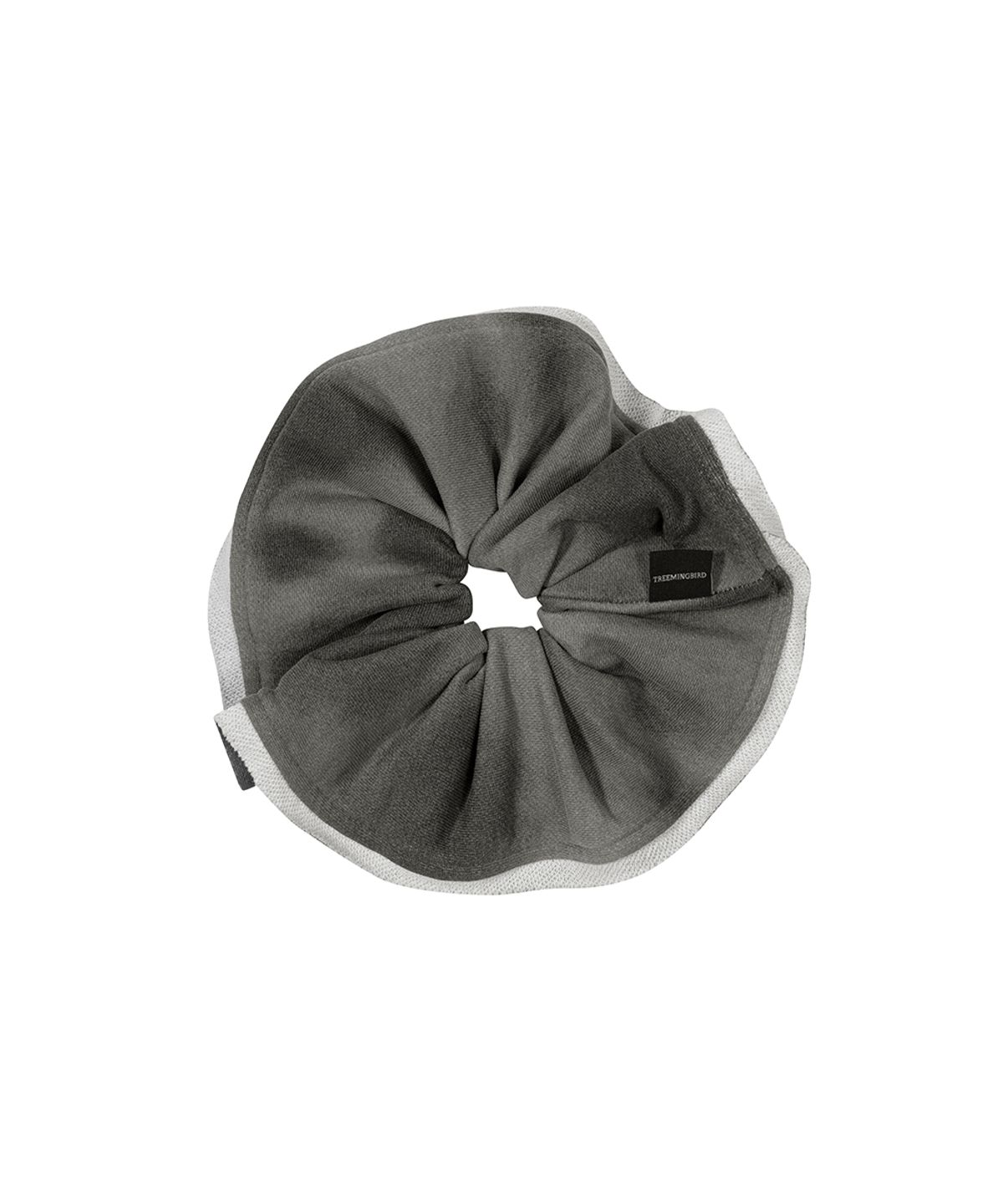 트리밍버드(TREEMINGBIRD) Maxi Frayed Scrunchie [ Charcoal ]