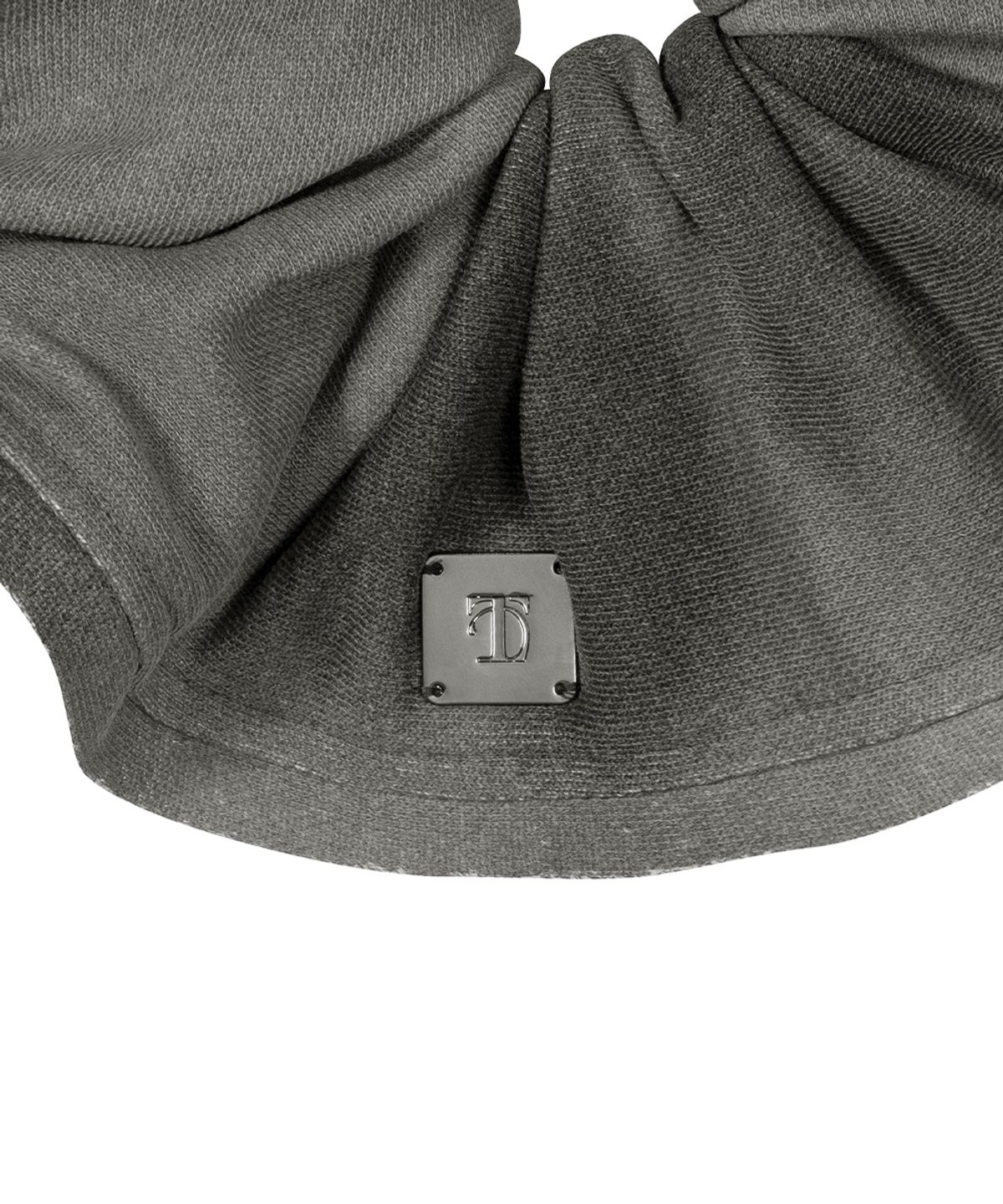 트리밍버드(TREEMINGBIRD) Maxi Frayed Scrunchie [ Charcoal ]