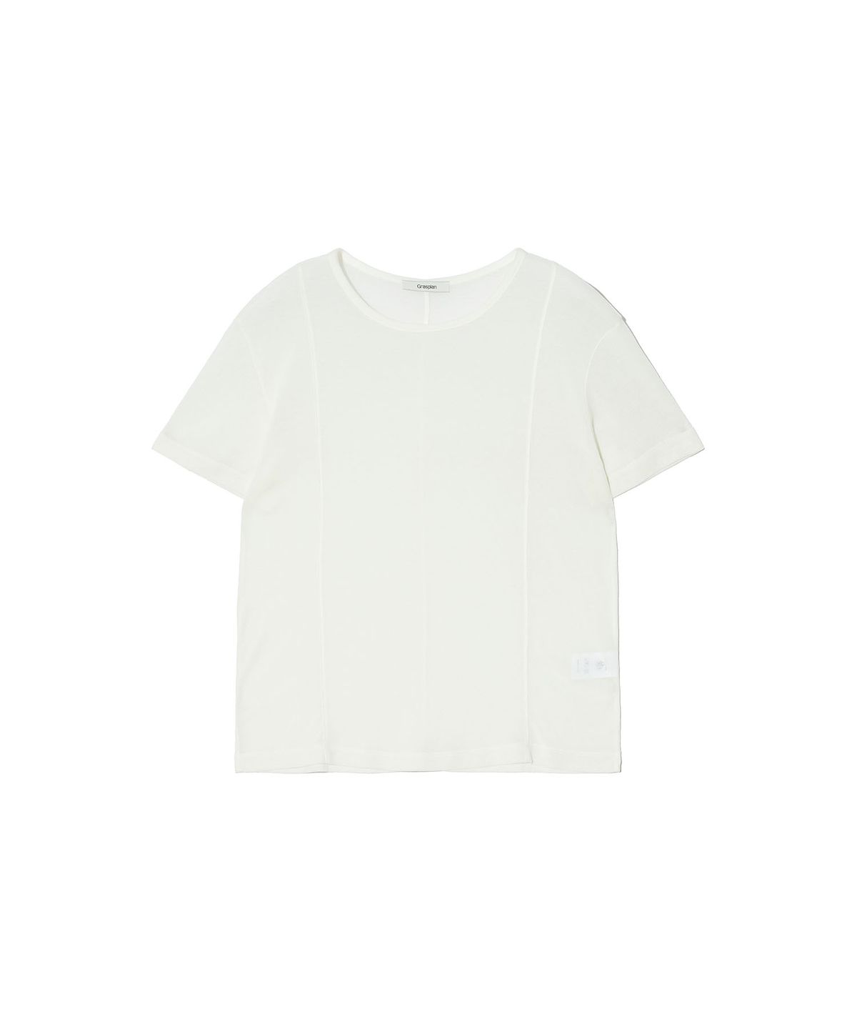 그라스플랜(GRASPLAN) See-Through Tencel Wool T-shirt_Cream