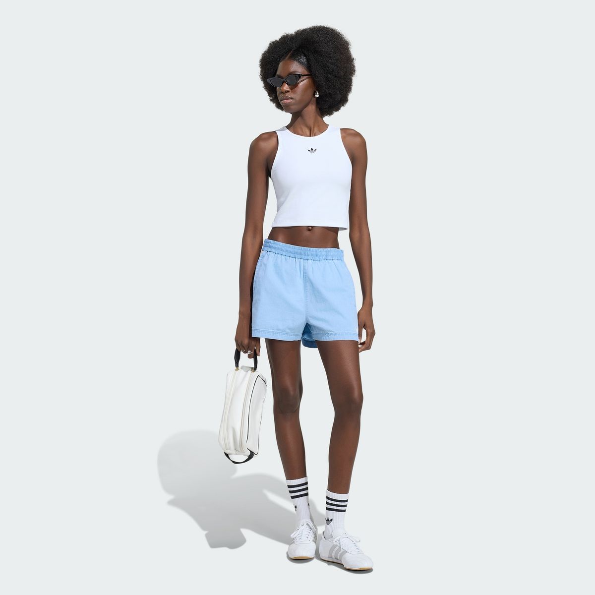 아디다스(ADIDAS) 서머 글로우 데님 숏 팬츠 - 라이트데님 / KY3170