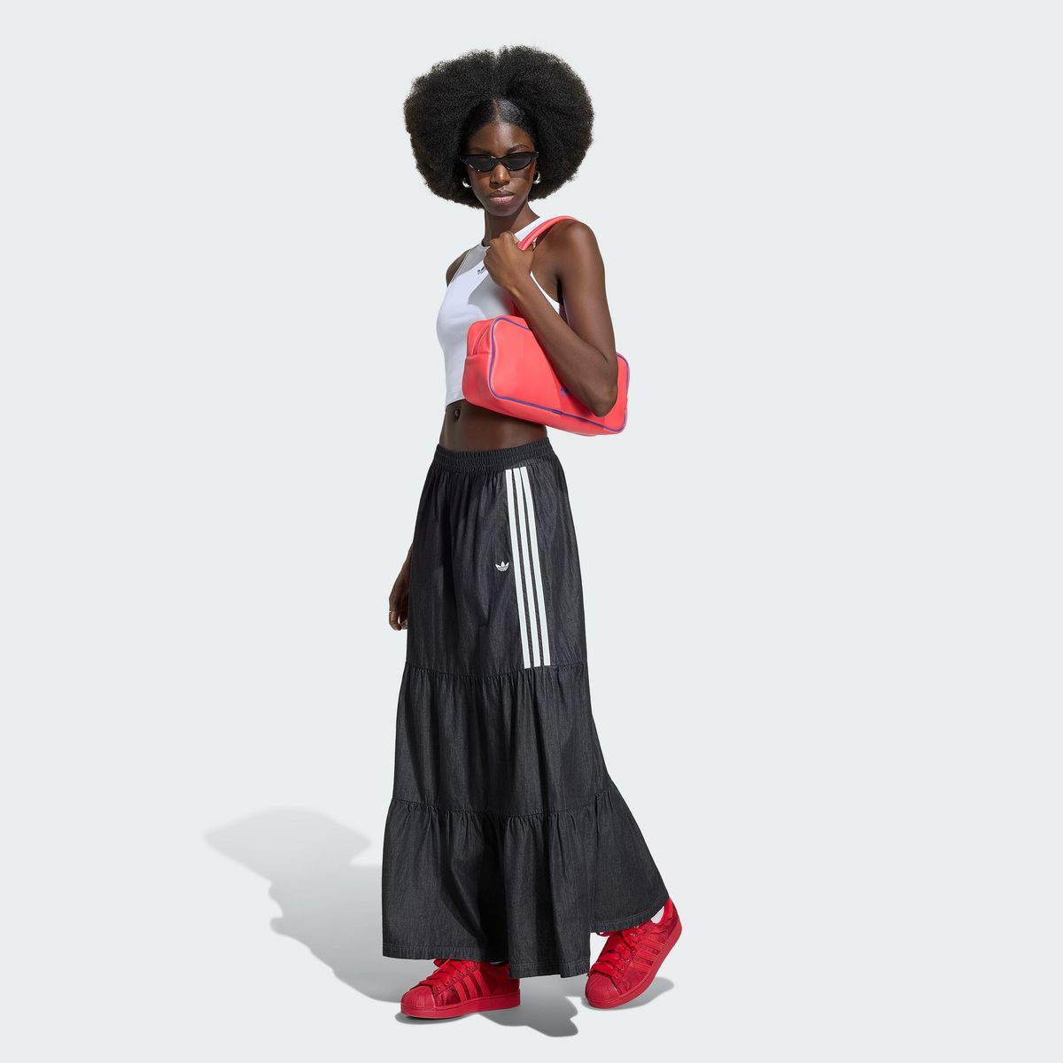 아디다스(ADIDAS) 서머 글로우 데님 스커트 - 미디엄데님 / KY8114