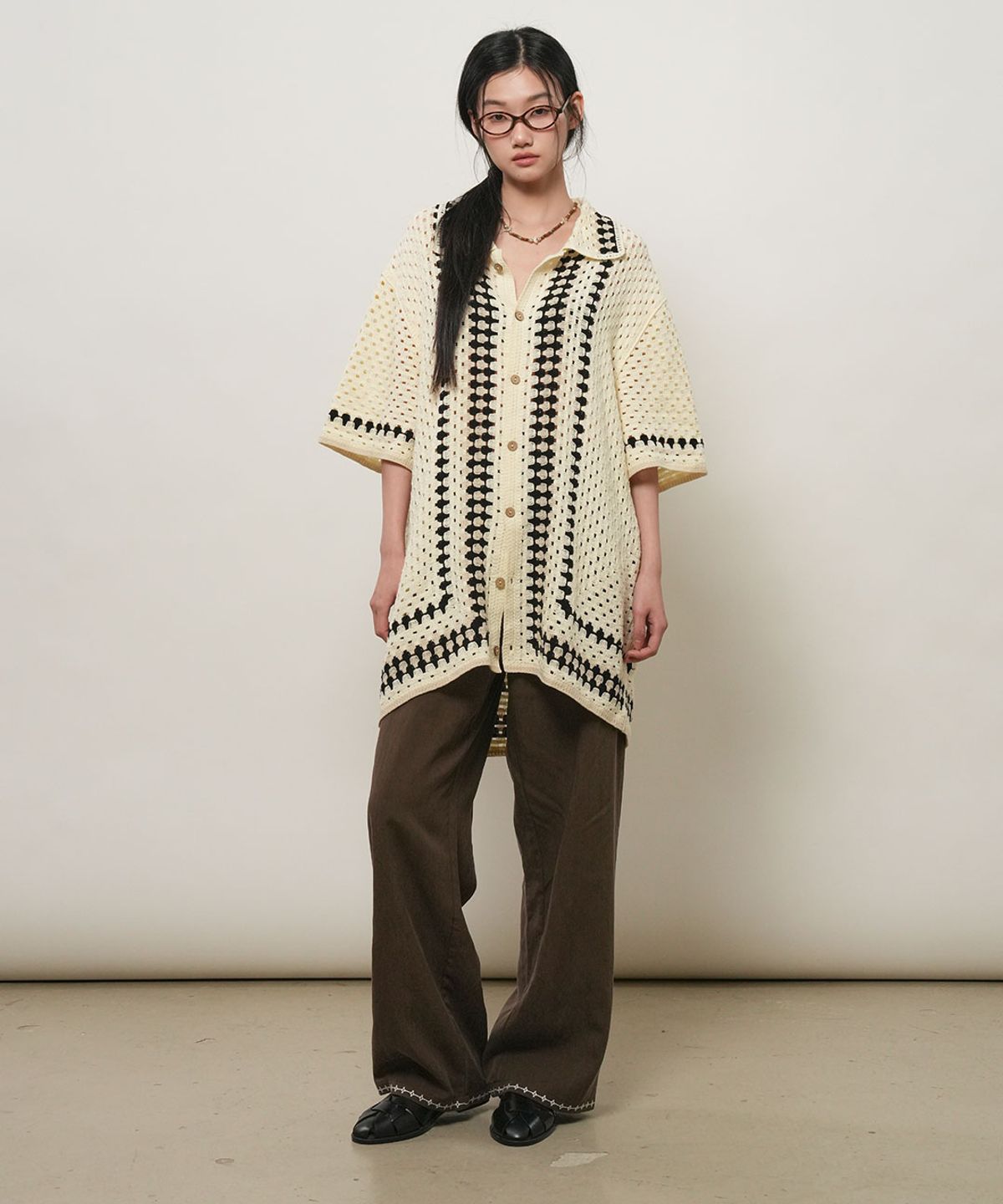 제너럴아이디어(GENERALIDEA) UNISEX 스티치 포인트 밴딩 팬츠 [2COL] / GF2UPT017