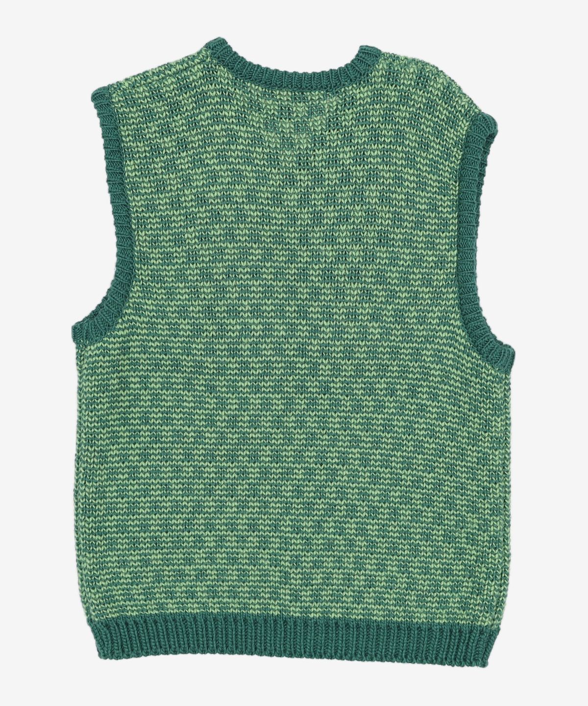 엠엠엘지(MMLG) [Mmlg] MIXTURE KNIT VEST (YELLOW) FREE