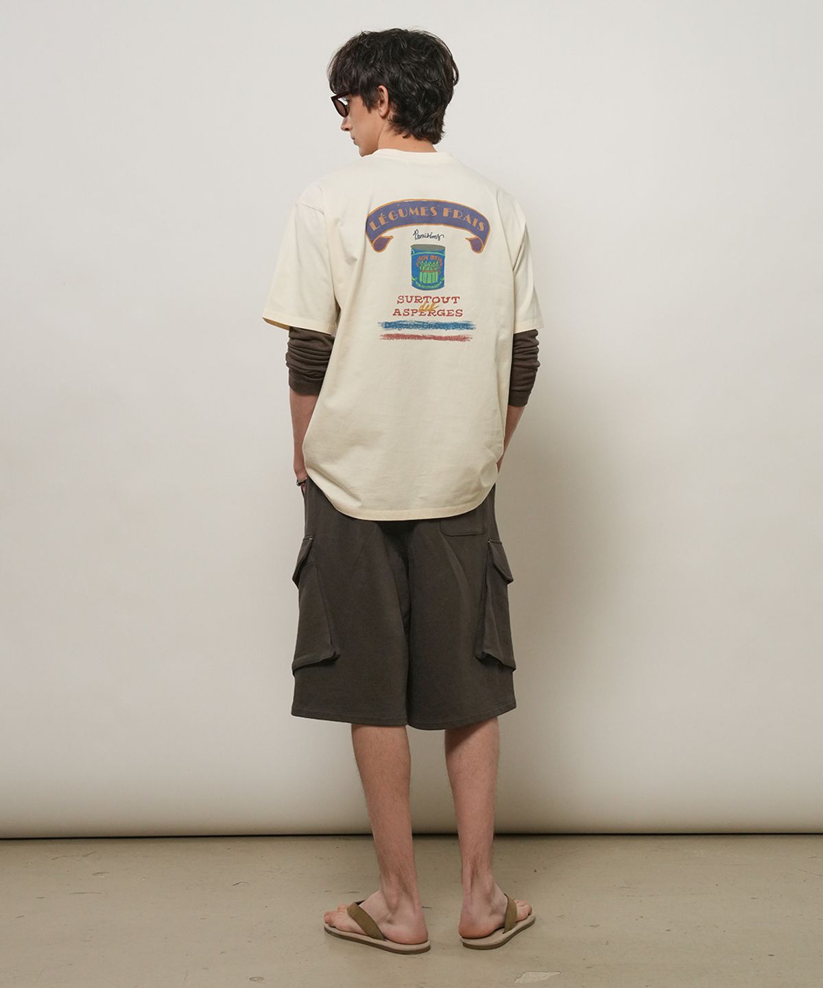 제너럴아이디어(GENERALIDEA) MAN 카고 스웻 하프 팬츠 [CHACOAL] / GF2MHP020