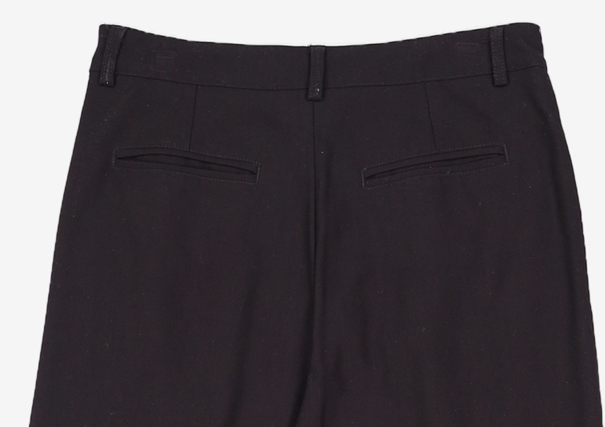 토피(TOFFEE) WOOL 투턱 와이드 슬랙스 (BLACK) S