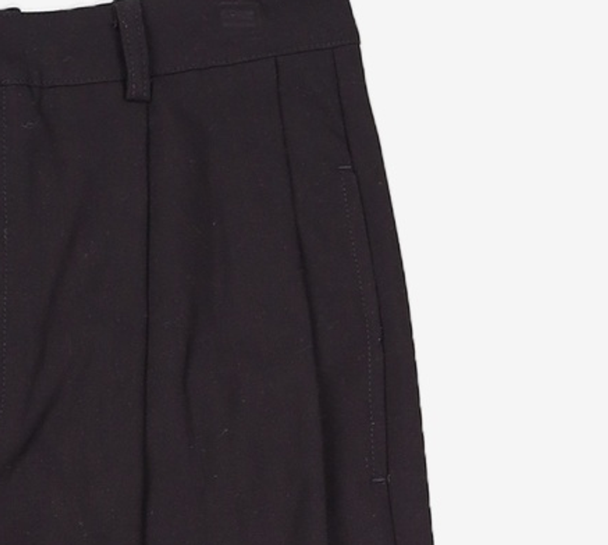 토피(TOFFEE) WOOL 투턱 와이드 슬랙스 (BLACK) S