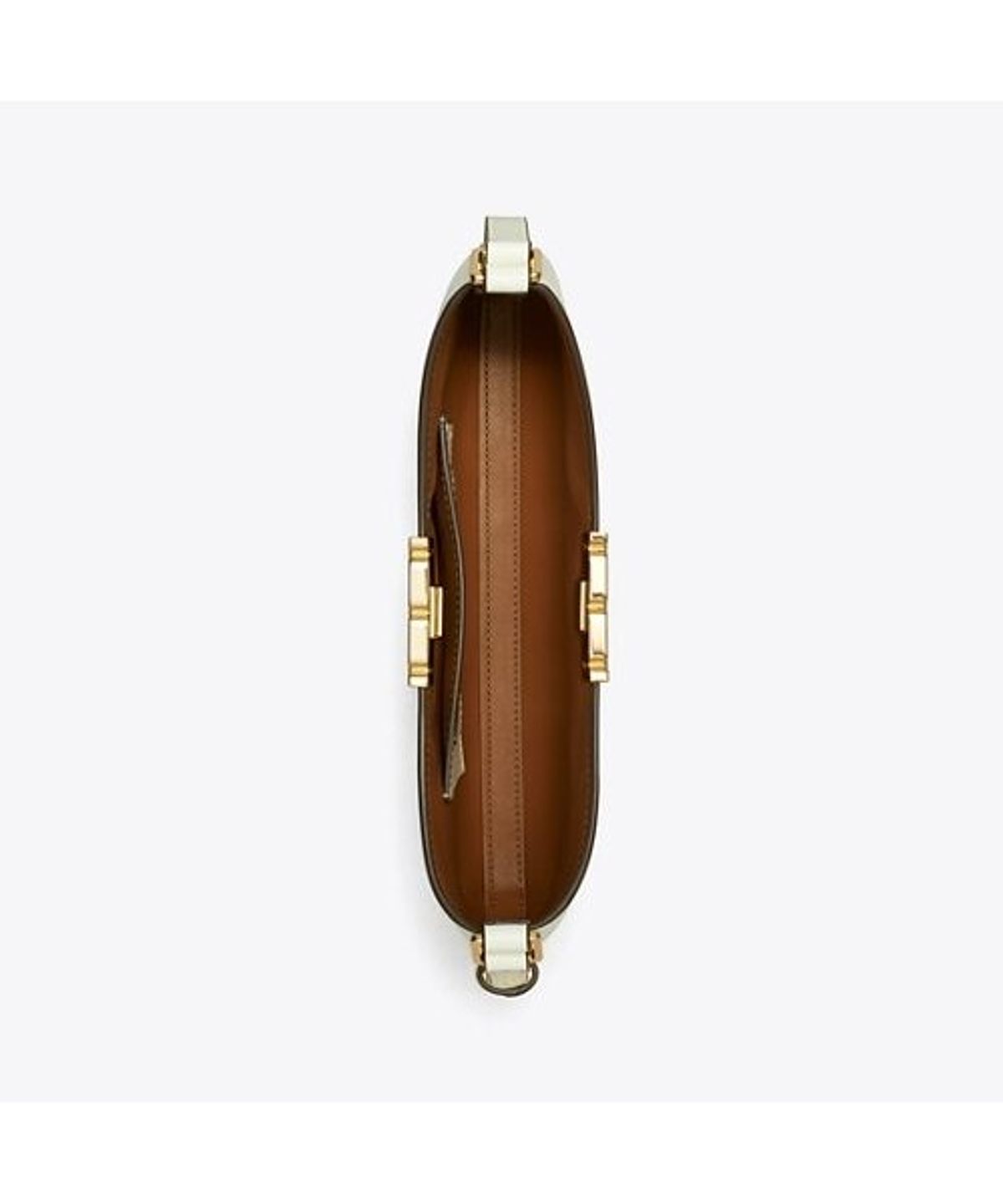 토리버치(TORYBURCH) 엘리노어 슬림 숄더백 - 웜 화이트