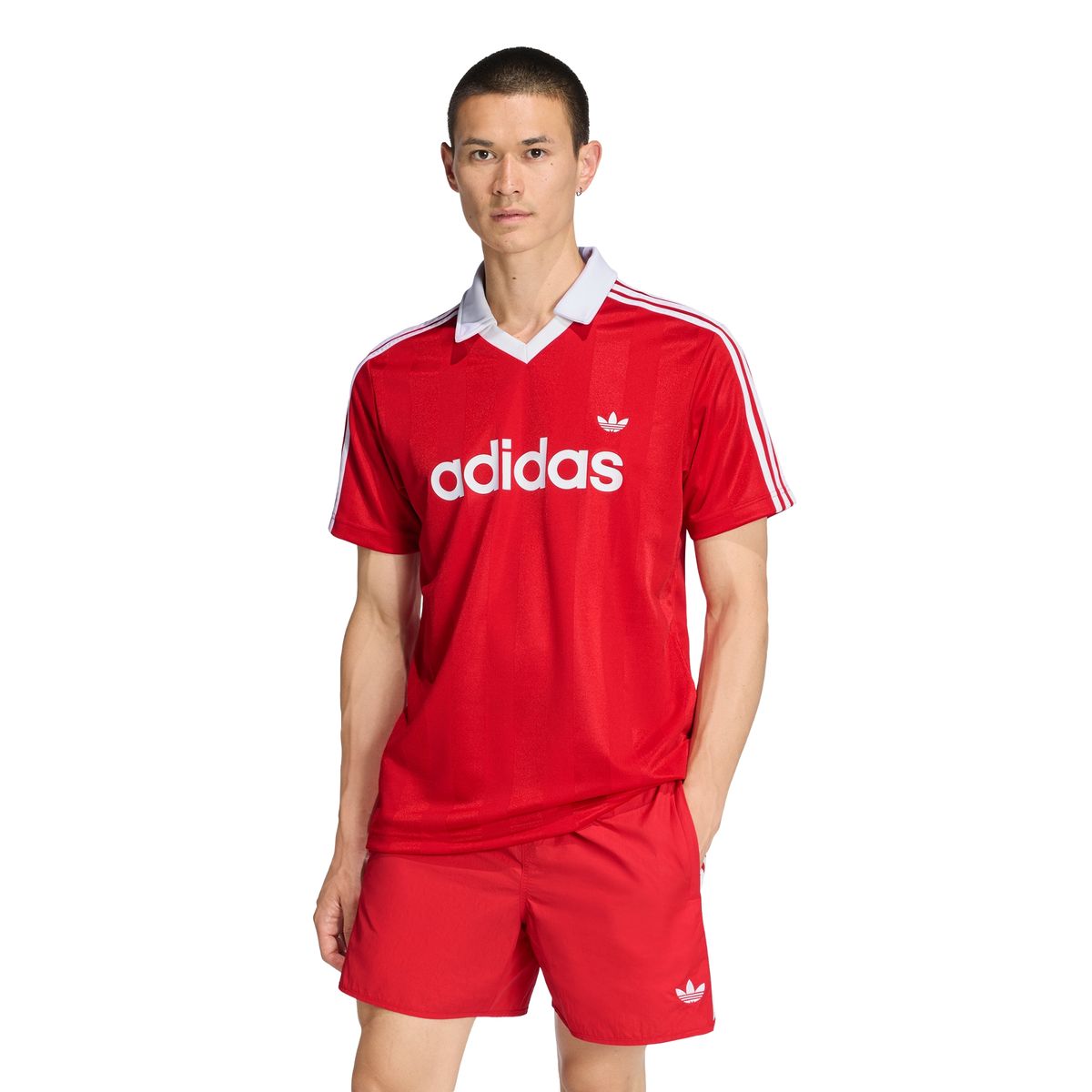 아디다스(ADIDAS) 아카이브 칼라 엔지니어드 져지 - 레드 / KE3583