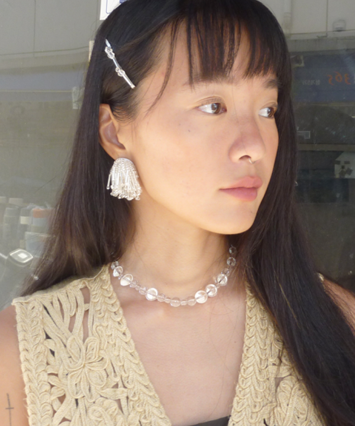 어빗모어(ABITMOR) Pure glass necklace