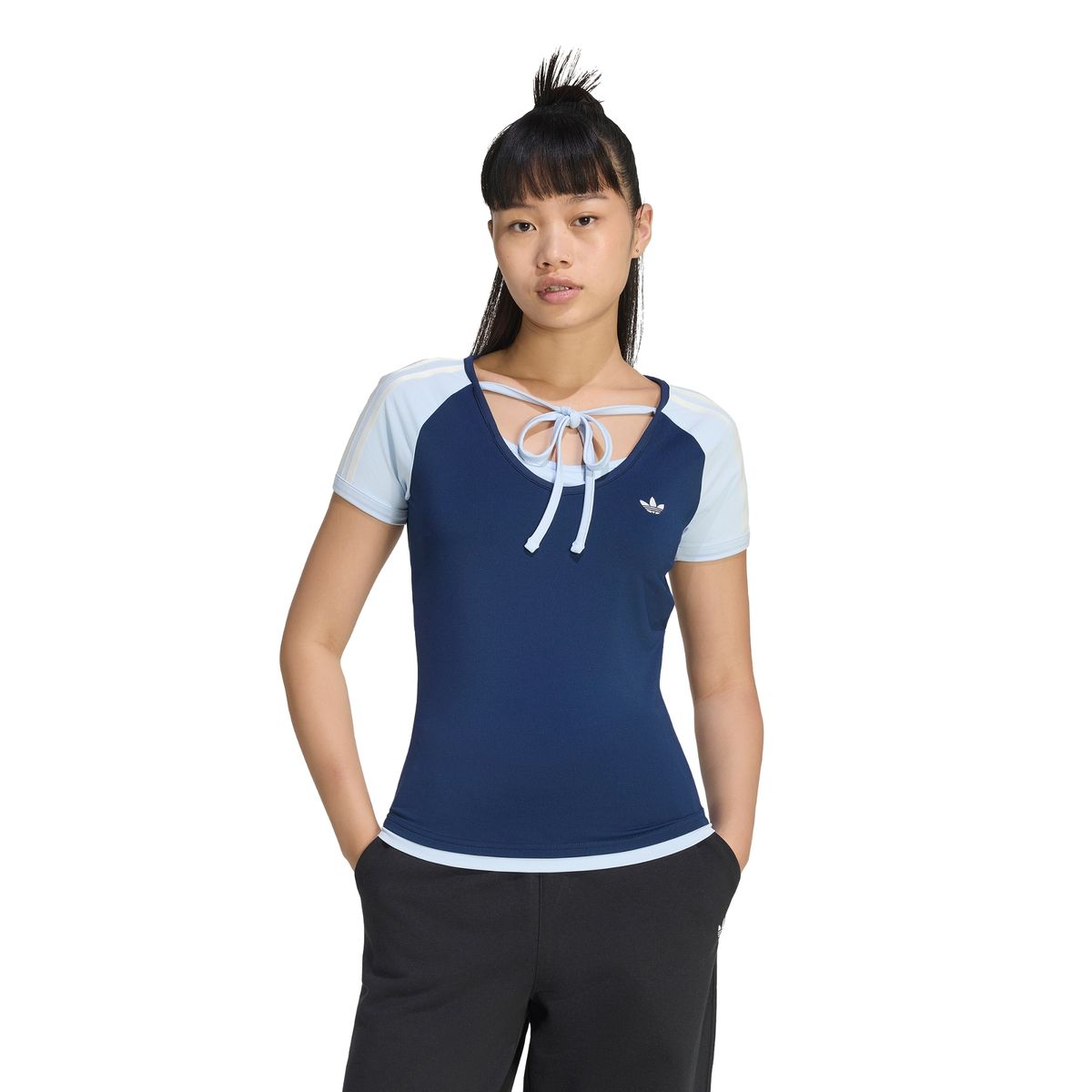아디다스(ADIDAS) 서머 글로우 빈티지 티셔츠 - 나이트인디고:크리스탈스카이 / KY8129