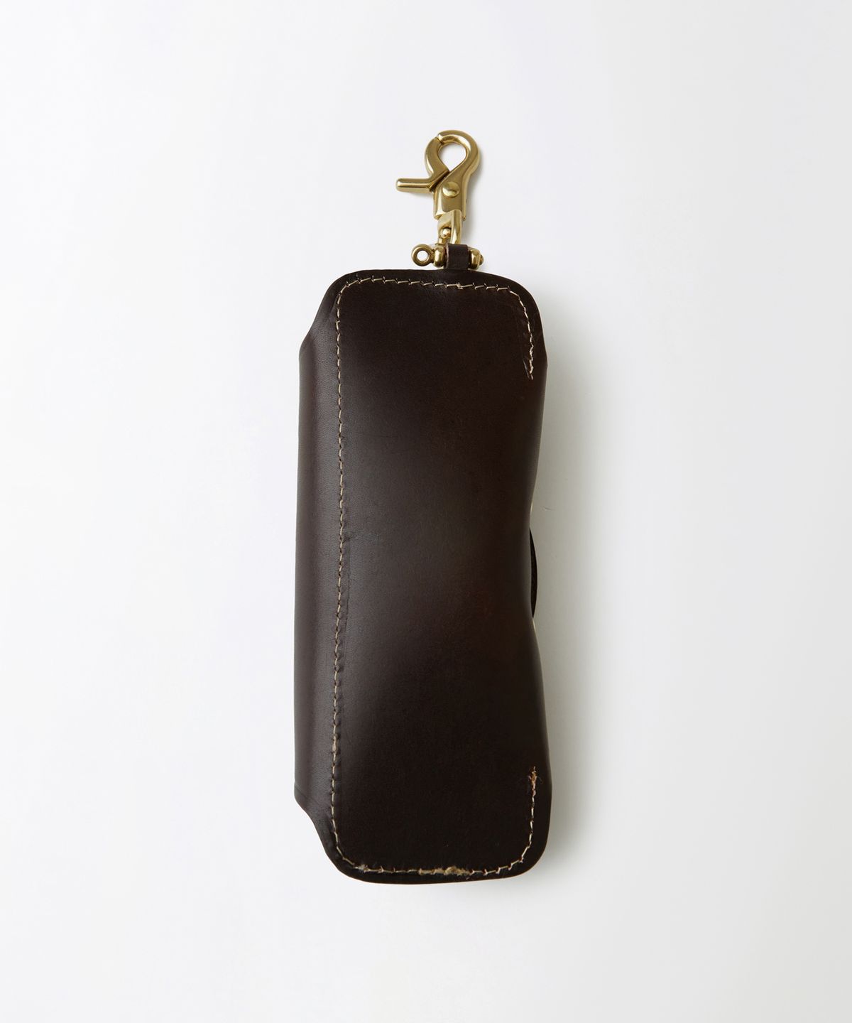 아웃스탠딩(OUTSTANDING) LEATHER GLASSES KEYRING CASE_BROWN