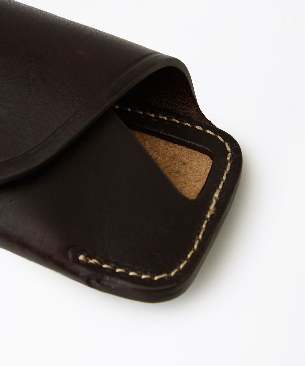 아웃스탠딩(OUTSTANDING) LEATHER GLASSES KEYRING CASE_BROWN