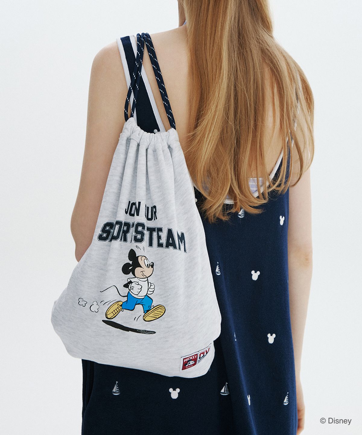 클로브(CLOVE) [26SM clove] Mickey_String Bag (Light Grey)