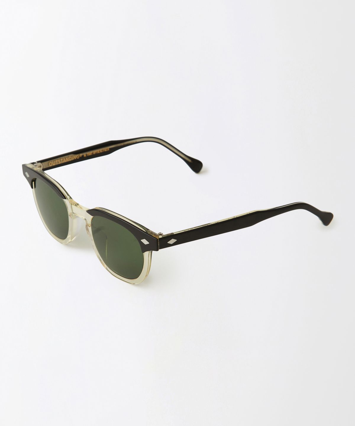 아웃스탠딩(OUTSTANDING) EXP-50S WELLINGTON SUNGLASSES_YELLOW CRYSTAL/BLACK